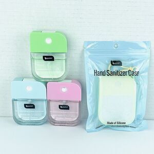 B-Pure 3 Hand Sanitizers & Glitter Case Limited Edition Scents Brand New (Set E)